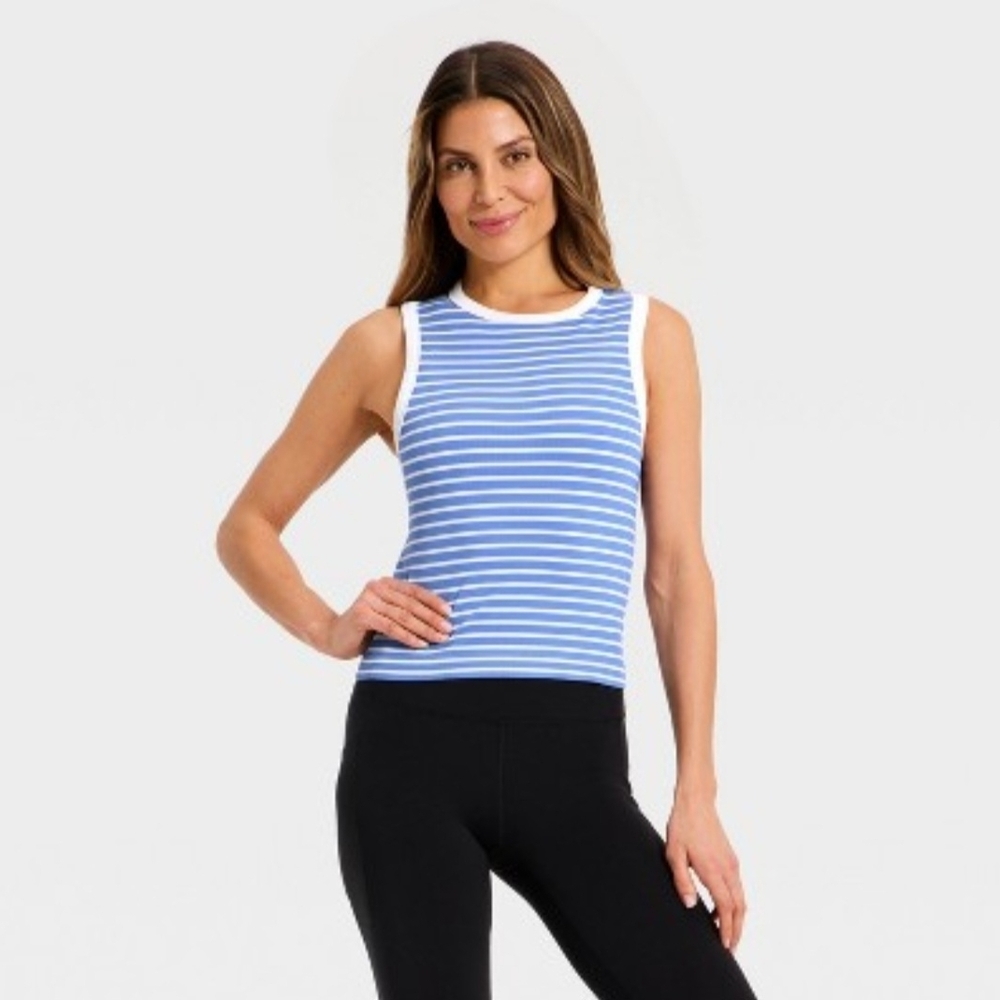 Women's Seamless Support Tank Top All - In Motion Blue S